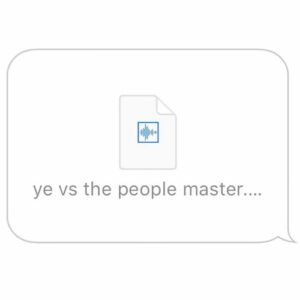 Ye vs. the People (starring TI as the People) از Kanye West